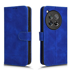 Funda de Cuero Cartera con Soporte Carcasa L01Z para OnePlus 12R 5G Azul