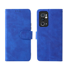 Funda de Cuero Cartera con Soporte Carcasa L01Z para OnePlus 9RT 5G Azul