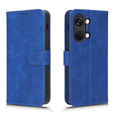 Funda de Cuero Cartera con Soporte Carcasa L01Z para OnePlus Ace 2V 5G Azul