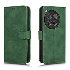 Funda de Cuero Cartera con Soporte Carcasa L01Z para OnePlus Ace 3 5G Verde