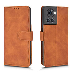 Funda de Cuero Cartera con Soporte Carcasa L01Z para OnePlus Ace 5G Marron