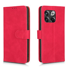 Funda de Cuero Cartera con Soporte Carcasa L01Z para OnePlus Ace Pro 5G Rosa Roja