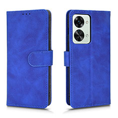 Funda de Cuero Cartera con Soporte Carcasa L01Z para OnePlus Nord 2T 5G Azul