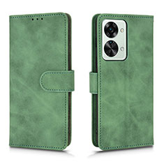 Funda de Cuero Cartera con Soporte Carcasa L01Z para OnePlus Nord 2T 5G Verde