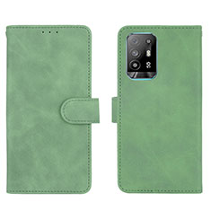 Funda de Cuero Cartera con Soporte Carcasa L01Z para Oppo A95 5G Verde