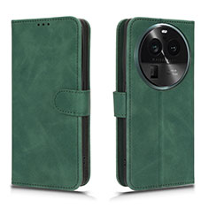 Funda de Cuero Cartera con Soporte Carcasa L01Z para Oppo Find X6 5G Verde