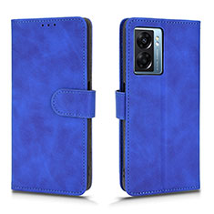 Funda de Cuero Cartera con Soporte Carcasa L01Z para Oppo K10 5G India Azul