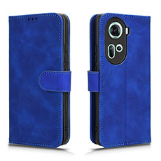 Funda de Cuero Cartera con Soporte Carcasa L01Z para Oppo Reno11 5G Azul