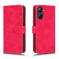 Funda de Cuero Cartera con Soporte Carcasa L01Z para Realme 10S 5G Rosa Roja