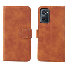 Funda de Cuero Cartera con Soporte Carcasa L01Z para Realme 9i 4G Marron