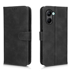 Funda de Cuero Cartera con Soporte Carcasa L01Z para Realme C33 (2023) Negro