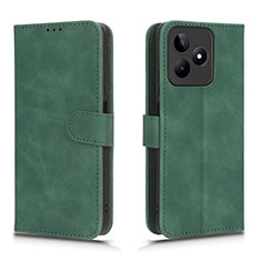 Funda de Cuero Cartera con Soporte Carcasa L01Z para Realme C53 India Verde