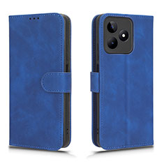 Funda de Cuero Cartera con Soporte Carcasa L01Z para Realme C67 Azul