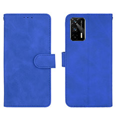 Funda de Cuero Cartera con Soporte Carcasa L01Z para Realme GT 5G Azul