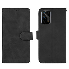 Funda de Cuero Cartera con Soporte Carcasa L01Z para Realme GT 5G Negro