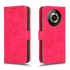 Funda de Cuero Cartera con Soporte Carcasa L01Z para Realme Narzo 60 Pro 5G Rosa Roja