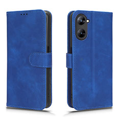 Funda de Cuero Cartera con Soporte Carcasa L01Z para Realme Q5x 5G Azul