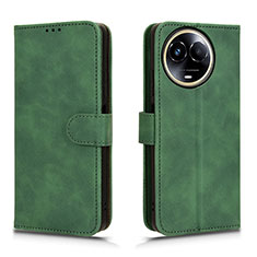 Funda de Cuero Cartera con Soporte Carcasa L01Z para Realme V50s 5G Verde