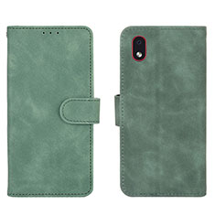 Funda de Cuero Cartera con Soporte Carcasa L01Z para Samsung Galaxy A01 Core Verde