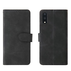 Funda de Cuero Cartera con Soporte Carcasa L01Z para Samsung Galaxy A02 Negro