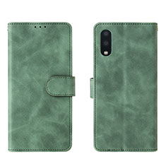 Funda de Cuero Cartera con Soporte Carcasa L01Z para Samsung Galaxy A02 Verde