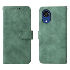 Funda de Cuero Cartera con Soporte Carcasa L01Z para Samsung Galaxy A03 Core Verde