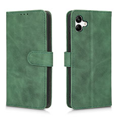 Funda de Cuero Cartera con Soporte Carcasa L01Z para Samsung Galaxy A04 4G Verde