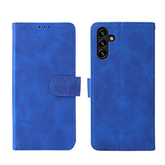 Funda de Cuero Cartera con Soporte Carcasa L01Z para Samsung Galaxy A04s Azul