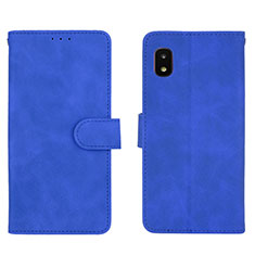 Funda de Cuero Cartera con Soporte Carcasa L01Z para Samsung Galaxy A21 SC-42A Azul