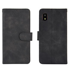 Funda de Cuero Cartera con Soporte Carcasa L01Z para Samsung Galaxy A21 SC-42A Negro