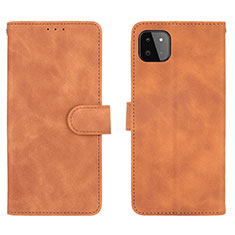 Funda de Cuero Cartera con Soporte Carcasa L01Z para Samsung Galaxy A22s 5G Marron