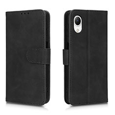 Funda de Cuero Cartera con Soporte Carcasa L01Z para Samsung Galaxy A23 5G SC-56C Negro