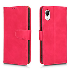 Funda de Cuero Cartera con Soporte Carcasa L01Z para Samsung Galaxy A23 5G SC-56C Rosa Roja