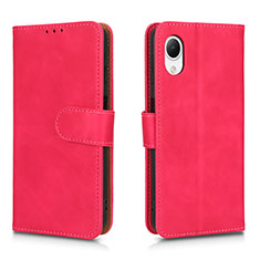 Funda de Cuero Cartera con Soporte Carcasa L01Z para Samsung Galaxy A23e 5G Rosa Roja