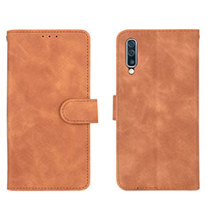 Funda de Cuero Cartera con Soporte Carcasa L01Z para Samsung Galaxy A30S Marron