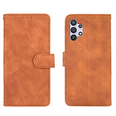 Funda de Cuero Cartera con Soporte Carcasa L01Z para Samsung Galaxy A32 4G Marron