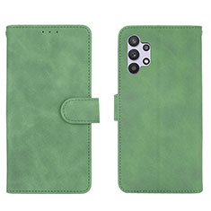 Funda de Cuero Cartera con Soporte Carcasa L01Z para Samsung Galaxy A32 4G Verde