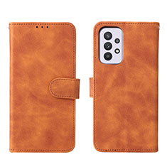 Funda de Cuero Cartera con Soporte Carcasa L01Z para Samsung Galaxy A33 5G Marron