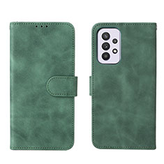 Funda de Cuero Cartera con Soporte Carcasa L01Z para Samsung Galaxy A33 5G Verde