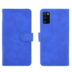 Funda de Cuero Cartera con Soporte Carcasa L01Z para Samsung Galaxy A41 Azul