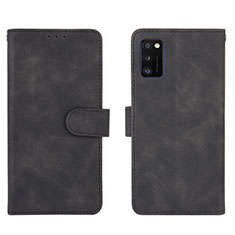 Funda de Cuero Cartera con Soporte Carcasa L01Z para Samsung Galaxy A41 Negro