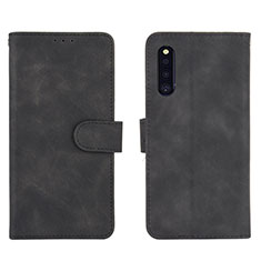 Funda de Cuero Cartera con Soporte Carcasa L01Z para Samsung Galaxy A41 SC-41A Negro