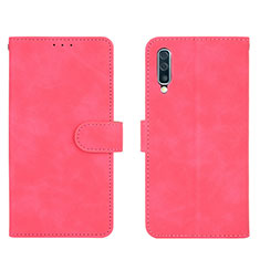 Funda de Cuero Cartera con Soporte Carcasa L01Z para Samsung Galaxy A50S Rosa Roja