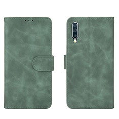 Funda de Cuero Cartera con Soporte Carcasa L01Z para Samsung Galaxy A50S Verde