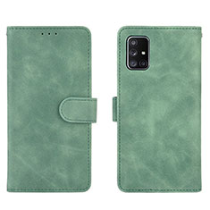 Funda de Cuero Cartera con Soporte Carcasa L01Z para Samsung Galaxy A51 4G Verde