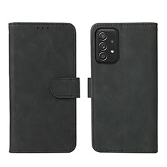 Funda de Cuero Cartera con Soporte Carcasa L01Z para Samsung Galaxy A52 4G Negro