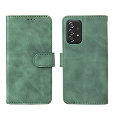 Funda de Cuero Cartera con Soporte Carcasa L01Z para Samsung Galaxy A52 5G Verde