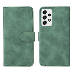 Funda de Cuero Cartera con Soporte Carcasa L01Z para Samsung Galaxy A53 5G Verde