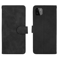 Funda de Cuero Cartera con Soporte Carcasa L01Z para Samsung Galaxy F42 5G Negro