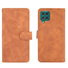 Funda de Cuero Cartera con Soporte Carcasa L01Z para Samsung Galaxy F62 5G Marron